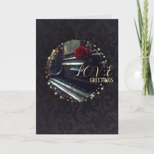 Piano - Carte de voeux (Devant)
