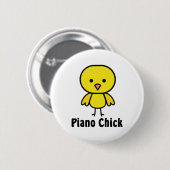 Piano Chick Ronde Button 5,7 Cm (Voorkant /achterkant)