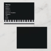 Piano - Chubby Visitekaartje (Voorkant / Achterkant)