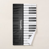 Piano Clavier Design Ensemble de serviettes de bai (Serviette à main)