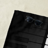 Piano Clavier Design Plage Serviette (En situation)