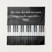Piano Clavier Design Tapisserie murale (Devant)