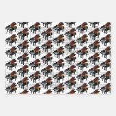 Piano Clavier Musical Design Enveloppement Papier (Devant)