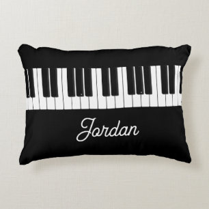 Piano Clavier Pianiste Coussin Avec Nom