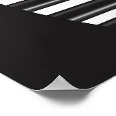 Piano Claviers Bordure ondulée avec affiche violon (Coin)