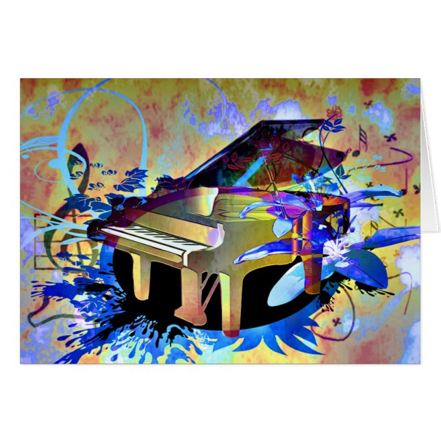 Piano coloré par Digital génial (Devant horizontal)