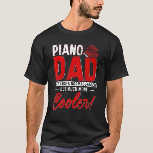 Piano Dad Definition Normal Vader More Co T-shirt (Voorkant)