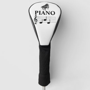 Piano Dad Grand Piano Pianist Music Note Golfheadcover