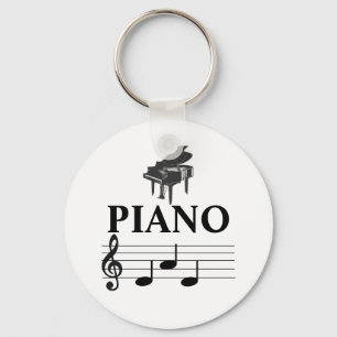 Piano Dad Grand Piano Pianist Music Note Sleutelhanger