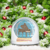 Piano dans un Globe de neige - Papier d'enveloppem (Noël)