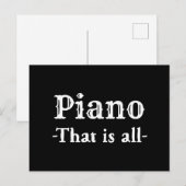Piano Dat Allemaal Grappige Muziek Briefkaart (Voorkant / Achterkant)