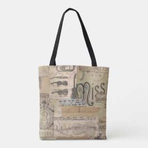 piano de thème de musique de sac fourre-tout à