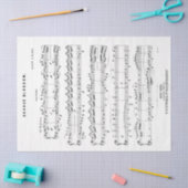  Piano Duet-blad Muziek ontkoppelen Tissuepapier (Craft)