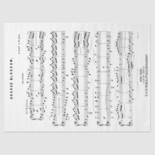  Piano Duet-blad Muziek ontkoppelen Tissuepapier
