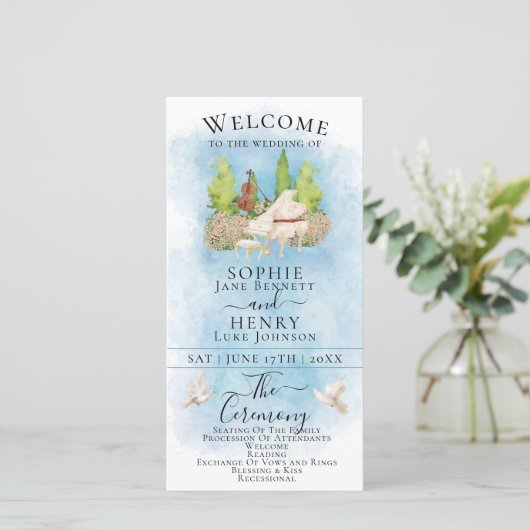 Piano élégant |Violin Doves Programme de mariage d (Debout devant)