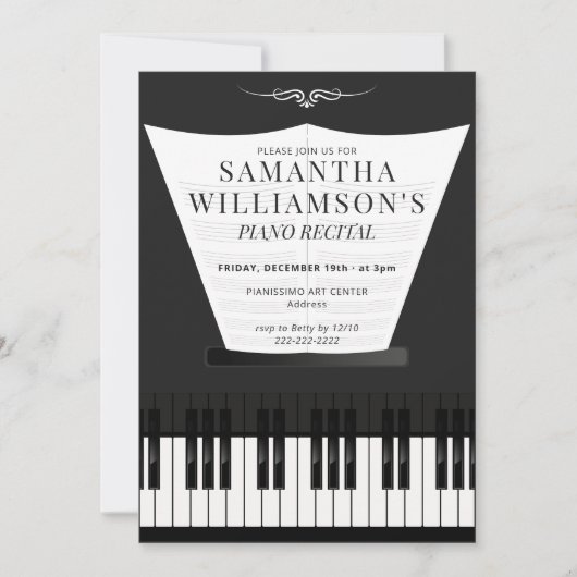 Piano Elegante Pianorecital & Programma (Voorkant)