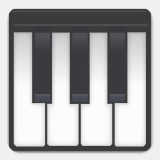Piano Emoji Vierkante Sticker