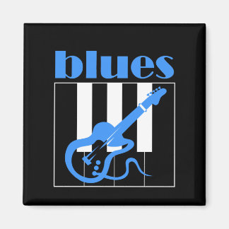 Piano en gitaar blues magneet