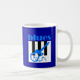 Piano- en gitaarblues koffiemok
