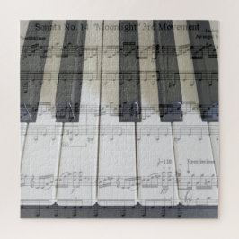 Piano en Moonlight Sonata Jigzaag Puzzle Legpuzzel