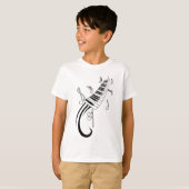 Piano en Muzieknoten T-shirt (Voorkant volledig)
