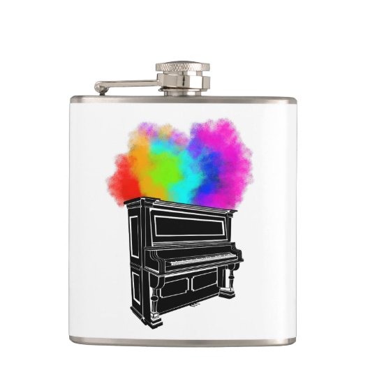 Piano explosie van kleur heupfles (Voorkant)