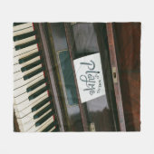  piano fleece deken (Voorkant (Horizontaal))