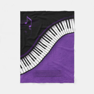 Piano Fleece Deken