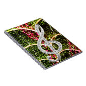 Piano Gclef-symbool Notitieboek (Rechterzijde)