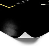 Piano Geboren als pianist Muzikant Design Perfect Poster (Hoek)