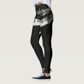 "Piano Girl" Leggings sur-impression (Gauche)