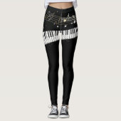 "Piano Girl" Leggings sur-impression (Devant)