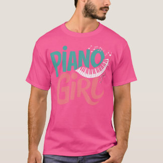 Piano Girl Pianist Music Small Black T-shirt