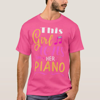 Piano Girl Shirt I Pianist Piano Lover Player