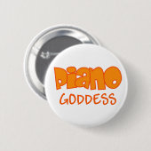Piano Goddess Music Button (Voorkant /achterkant)