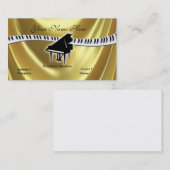 Piano Grand Gold et Carte de visite de clavier (Devant / Derrière)