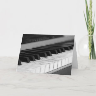 Piano Groeten Kaart