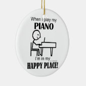 Piano Happy Place Keramisch Ornament (Rechts)