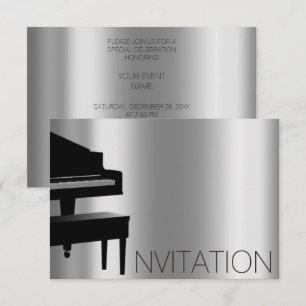 Piano Hause Concert Minimalisme VIP Black Aqua Kaart