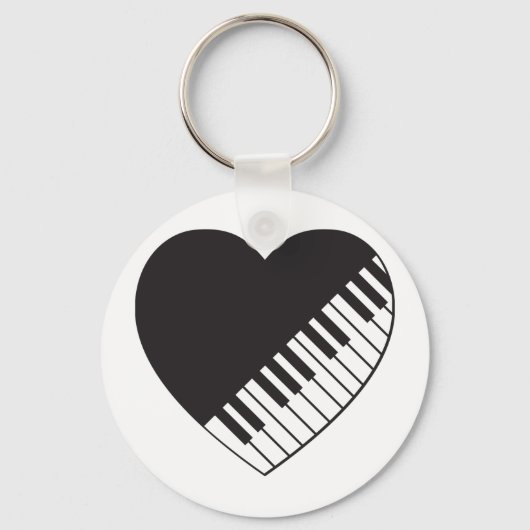 Piano Heart Sleutelhanger (Voorkant)