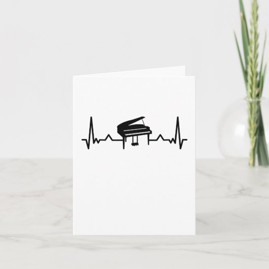 Piano Heartbeat Drôle cadeau pour pianistes (Devant)