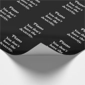 Piano houding! cadeaupapier (Hoek)