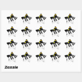 Piano in een ster sticker (Vel)