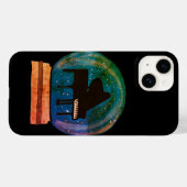 Piano in een Wereldbol Case-Mate iPhone Case (Achterkant (horizontaal))