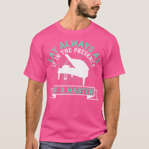 Piano indien in aanwezigheid van een meester t-shirt