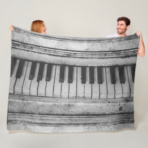 Piano Instrument Fleece Blanket