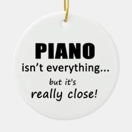 Piano is niet alles keramisch ornament