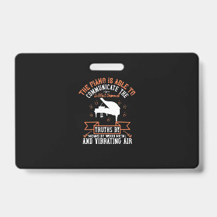 Piano kan communiceren badge