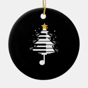 Piano Kerstboom Pianist Muziek Muzikant Gift Keramisch Ornament