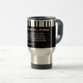 Piano Key Bible Verse Voyage Mug (Devant droit)